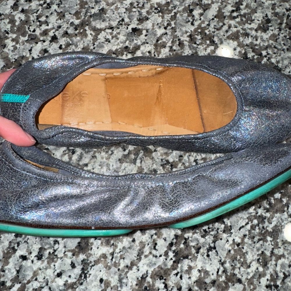 Tieks Moonstruck Iridescent Flats Sz 10